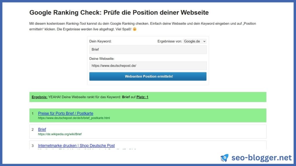 seo check google