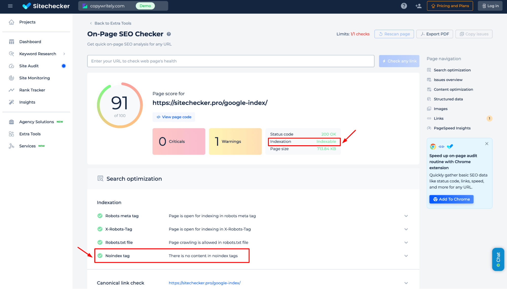seo google check