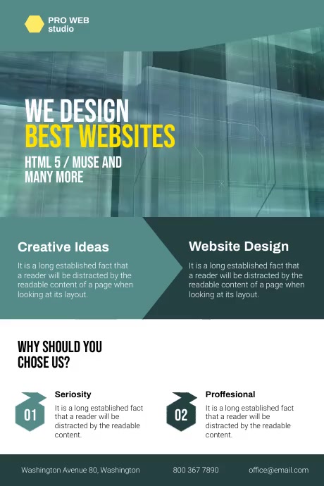 webdesign flyer