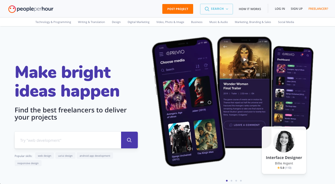 freelance webdesign